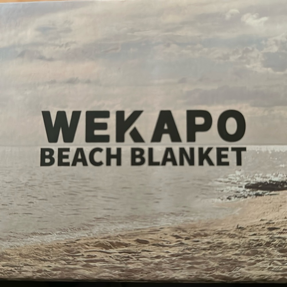 Beautiful blue design wekapo beach blanket Giant!